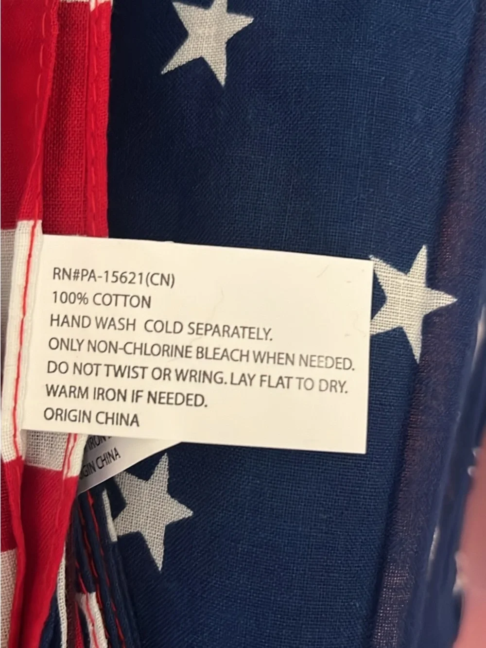 Source Unknown Red White Blue American Flag Table linens & Napkins/decor